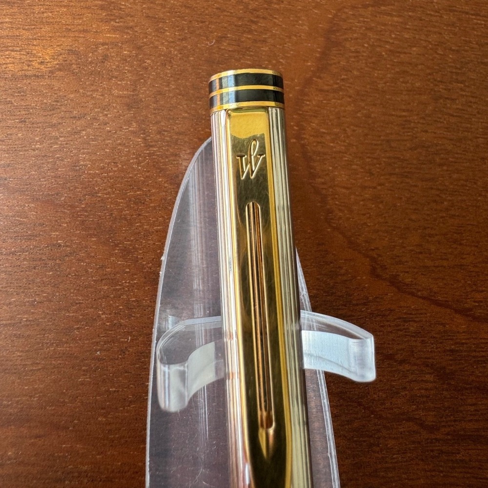 Vintage Waterman Exclusive Silver Plated Ballpoint Pen Click Retract No Box - Picture 3 of 11